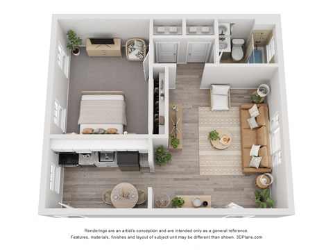 Floor Plan Dogwood at Hampton Gardens, Saint Louis, 63139